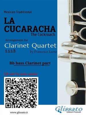 cover image of Bb Bass Clarinet part of "La Cucaracha" for Clarinet Quartet